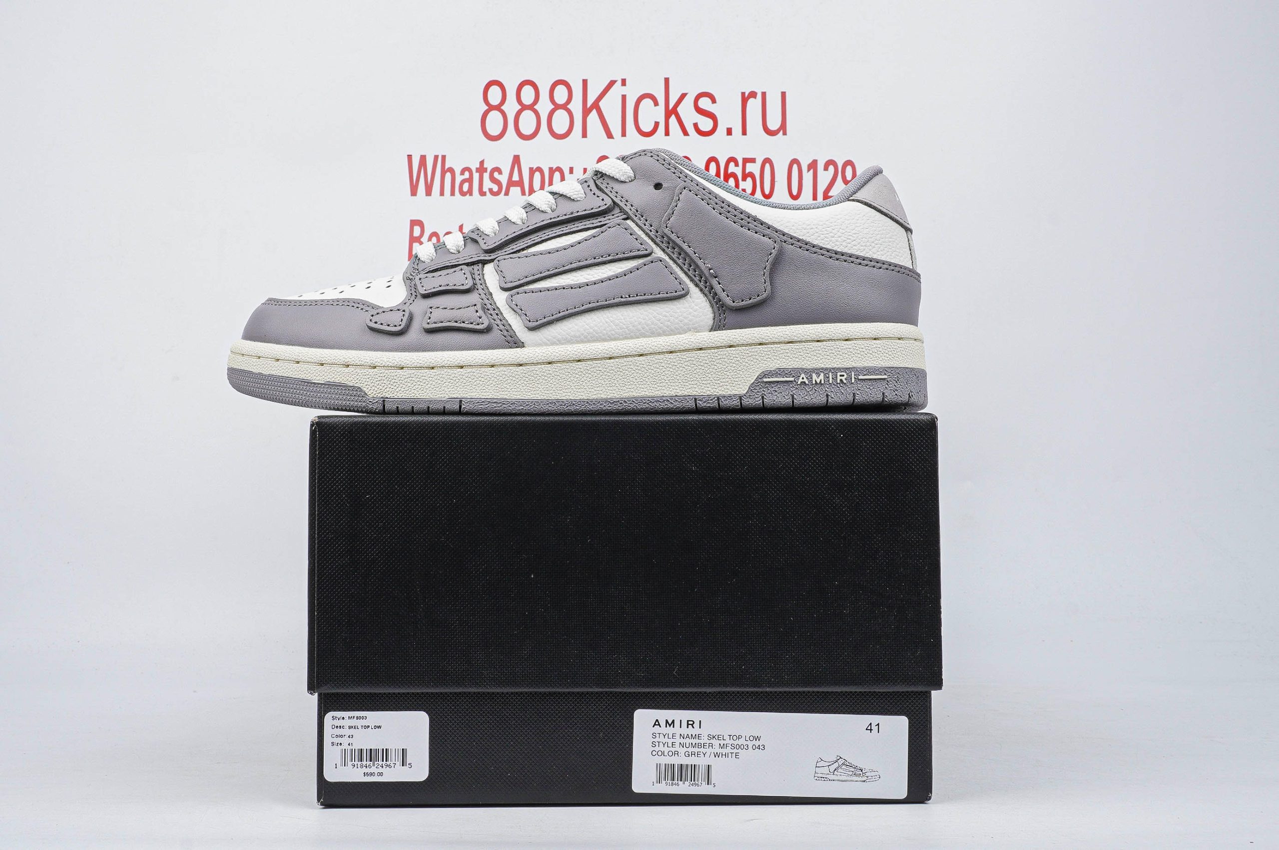 AMIRI20Skel20Top20Low20White20Grey-scaled-1 AMIRI Skel Top Low White Grey - Image 1