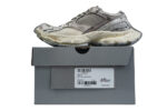 BALENCIAGA Stapler distressed mesh and rubber sneakers