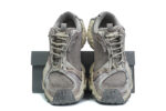BALENCIAGA Stapler distressed mesh and rubber sneakers - Image 4