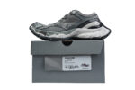 Balenciaga Stapler shoes round head lace-up low top grey