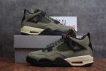 Jordan 4  Undefeated Travis Scott Olive - Image 13