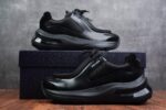 Prada Sneaker Brushed Leather Black - Image 4