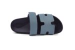Hermes Sandales Chypre Chevre Velours Blue - Image 13
