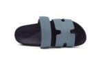 Hermes Sandales Chypre Chevre Velours Blue - Image 7