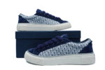 Dior B33 TENNIS  DO EMBROIDERED  CANV BLUE & WHITE - Image 3