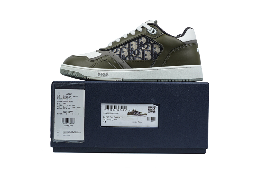 DSC04675 Dior B27 Low 'Dior Oblique – Olive' - Image 1