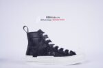 Dior B23 High Top Black CD Diamond - Image 6