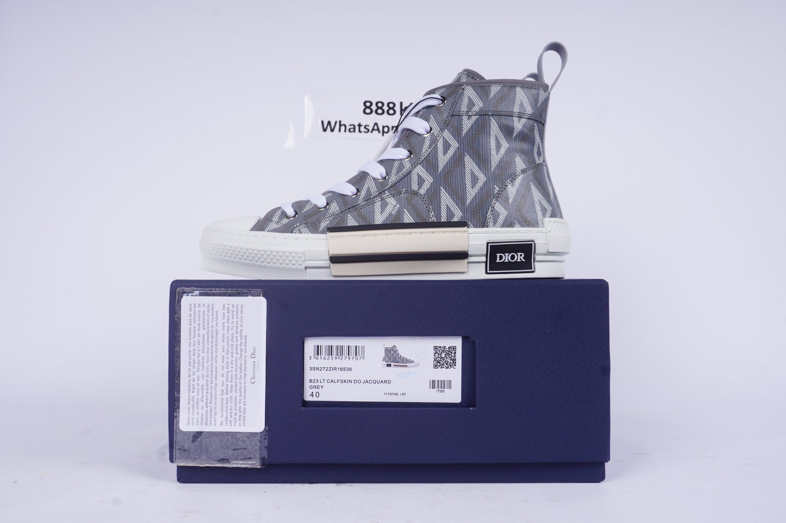 DSC05722-scaled-1 Dior B23 High Top Gray CD Diamond - Image 1