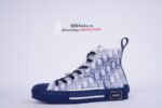 Dior B23 High Top Logo Oblique Blue - Image 12