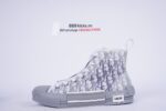 Dior B23 High Top Logo Oblique Grey - Image 12