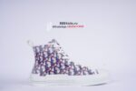 Dior B23 High Top Red Blue Oblique - Image 6