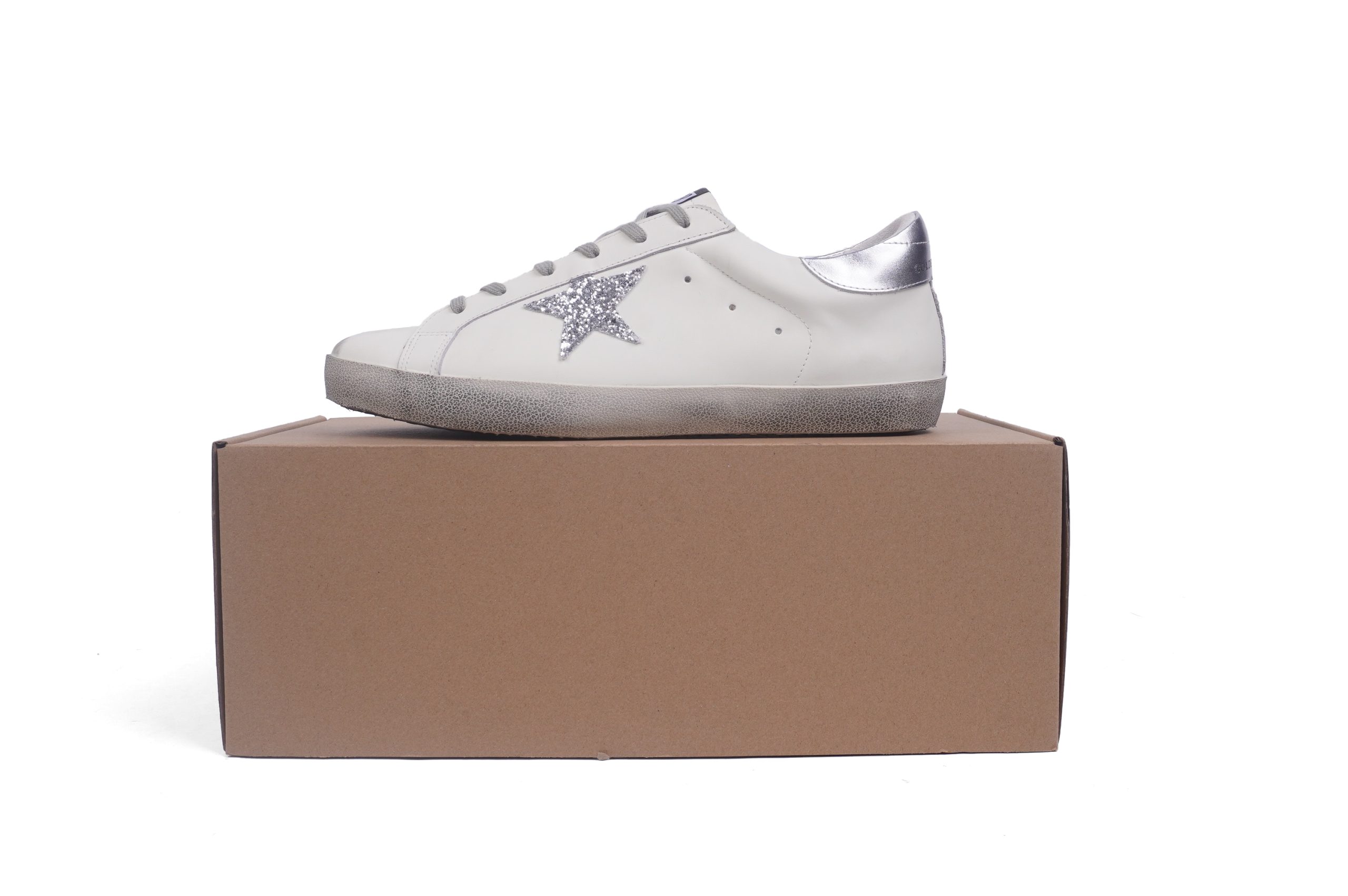 DSC06089-scaled-1 Golden Goose Super-Star White Silver Grey Glitter - Image 1