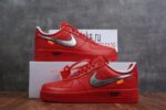 Nike Off-White Air Force 1 University Red - Image 13