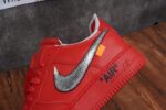 Nike Off-White Air Force 1 University Red - Image 9