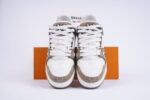 Louis Vuitton LV Trainer Monogram Denim White Brown - Image 3