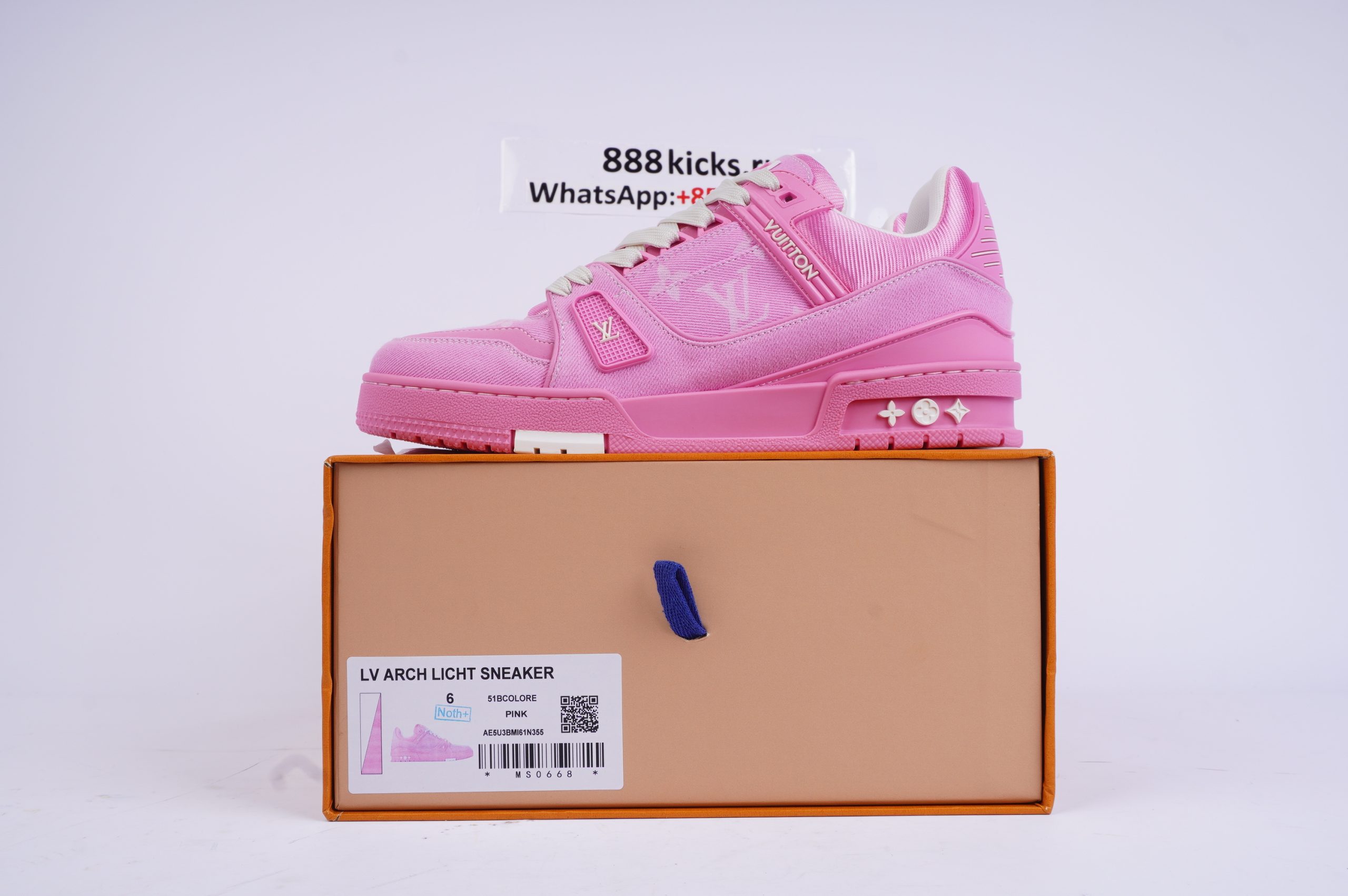 DSC07309-scaled-1 Louis Vuitton LV Trainer Pink - Image 1
