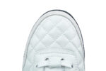 CHANEL Shiny Calfskin Suede Quilted CC Logo Sneakers White - Image 9