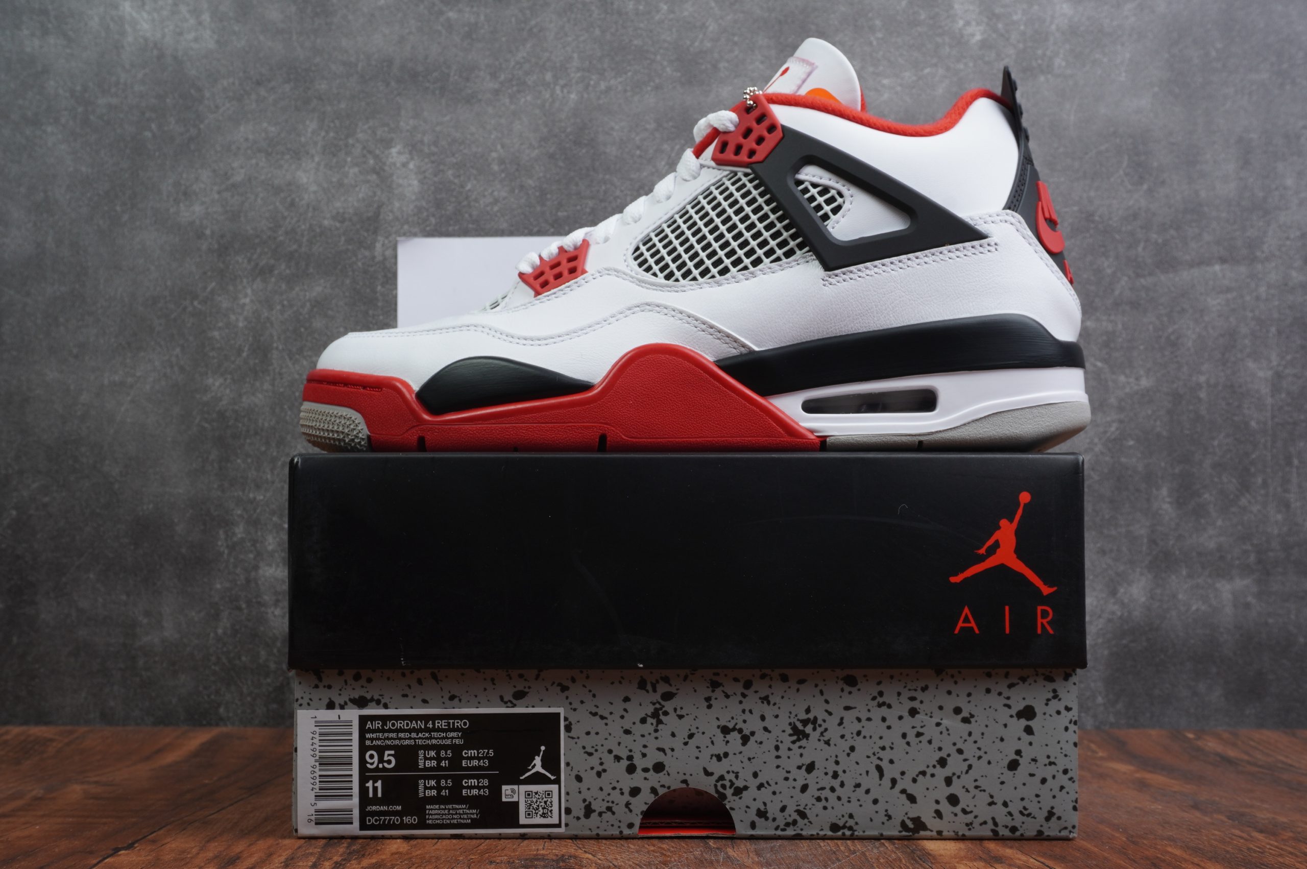 DSC08082-scaled-1 Jordan 4 Retro Fire Red 2020 - Image 1