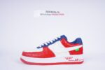 Louis Vuitton Nike Air Force 1 Low By Virgil Abloh White Red Blue - Image 12