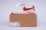 Louis Vuitton Nike Air Force 1 Low By Virgil Abloh White & Red Hook - Image 9