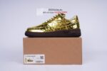 Louis Vuitton Nike Air Force 1 Low By Virgil Abloh Metallic Gold - Image 9