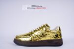 Louis Vuitton Nike Air Force 1 Low By Virgil Abloh Metallic Gold - Image 5