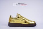 Louis Vuitton Nike Air Force 1 Low By Virgil Abloh Metallic Gold - Image 6
