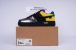 Louis Vuitton Nike Air Force 1 Low By Virgil Abloh Black Metallic Silver