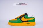 Louis Vuitton Nike Air Force 1 Low By Virgil Abloh Black Green Yellow - Image 5