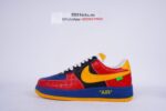Louis Vuitton Nike Air Force 1 Low By Virgil Abloh Black Red Yellow - Image 12