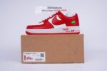 Louis Vuitton Nike Air Force 1 Low By Virgil Abloh White Red