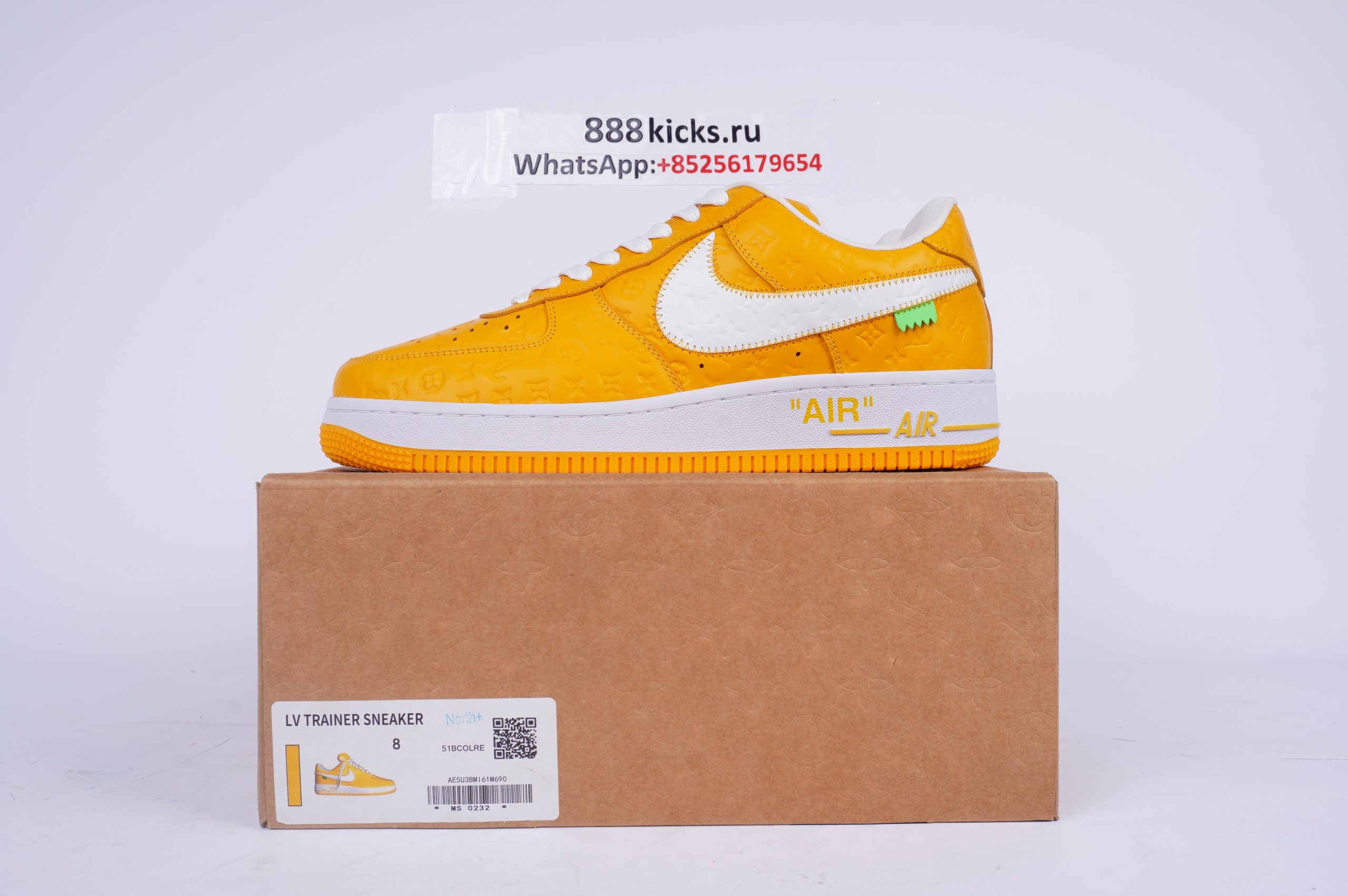 DSC08281-scaled-1 Louis Vuitton Nike Air Force 1 Low By Virgil Abloh Yellow - Image 1