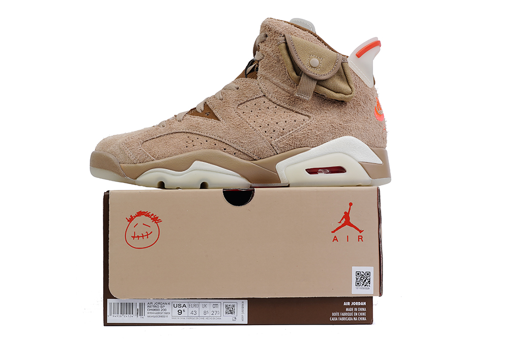 DSC7616 Jordan 6 Retro Travis Scott British Khaki - Image 1