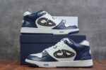 Dior B57 MID-TOP SNEAKER White and Blue - Image 3