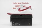 Jordan 1 Retro Low White Varsity Red