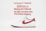 Jordan 1 Retro Low White Varsity Red - Image 5
