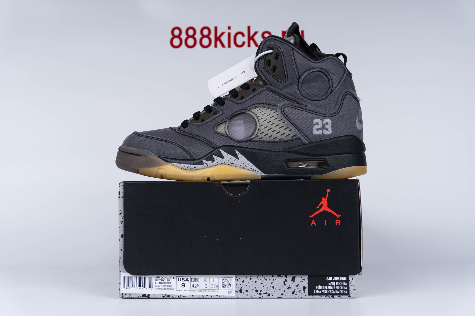 Jordan20520Retro20Off-White20Black Jordan 5 Retro Off-White Black - Image 1