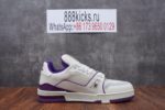 Louis Vuitton LV Trainer White Purple - Image 6