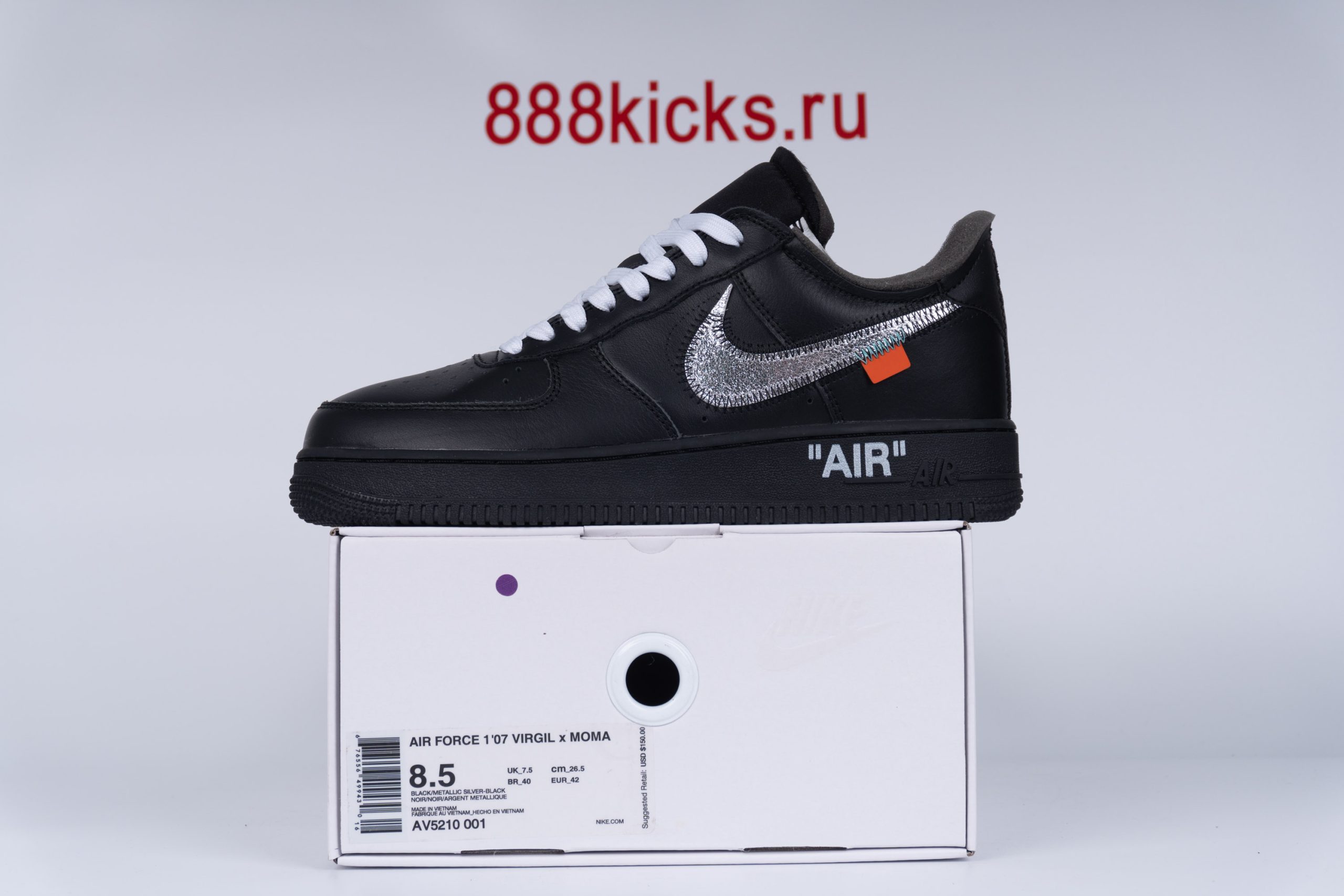 Nike20Air20Force20120Low200720Off-White20MoMA20Without20Socks-scaled-1 Nike Air Force 1 Low '07 Off-White MoMA (Without Socks) - Image 1