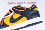 Nike Dunk Low Off-White University Gold Midnight Navy - Image 17
