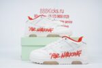 OFF-WHITE Out Of Office Low Tops For Walking White White Red FW21 - Image 2