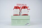 OFF-WHITE Out Of Office Low Tops White Red - Image 4