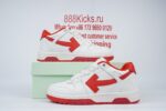OFF-WHITE Out Of Office Low Tops White Red - Image 11