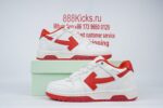 OFF-WHITE Out Of Office Low Tops White Red - Image 2