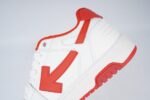 OFF-WHITE Out Of Office Low Tops White Red - Image 17