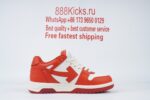 OFF-WHITE Out Of Office Low TopsWhite Red - Image 6