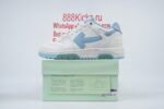 OFF-WHITE Out Of Office OOO 30 MM Low Tops White Light Blue