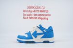 OFF-WHITE Out Of Office OOO Low Tops White Blue - Image 14